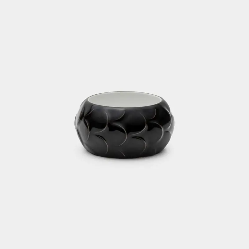 Saskia Diez Drake Cuff Bracelet No. 1 In Sleek Black | Minimalist Design 1