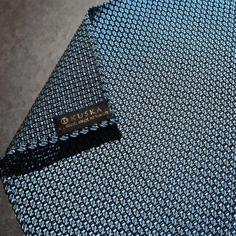 Saxophone-Inspired Garza Pocket Square | Kuska Handwoven Fabric 1