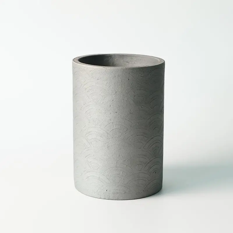 Seigaiha Wave-Design Wine Chiller – Authentic Sanshu Tile Craft 1