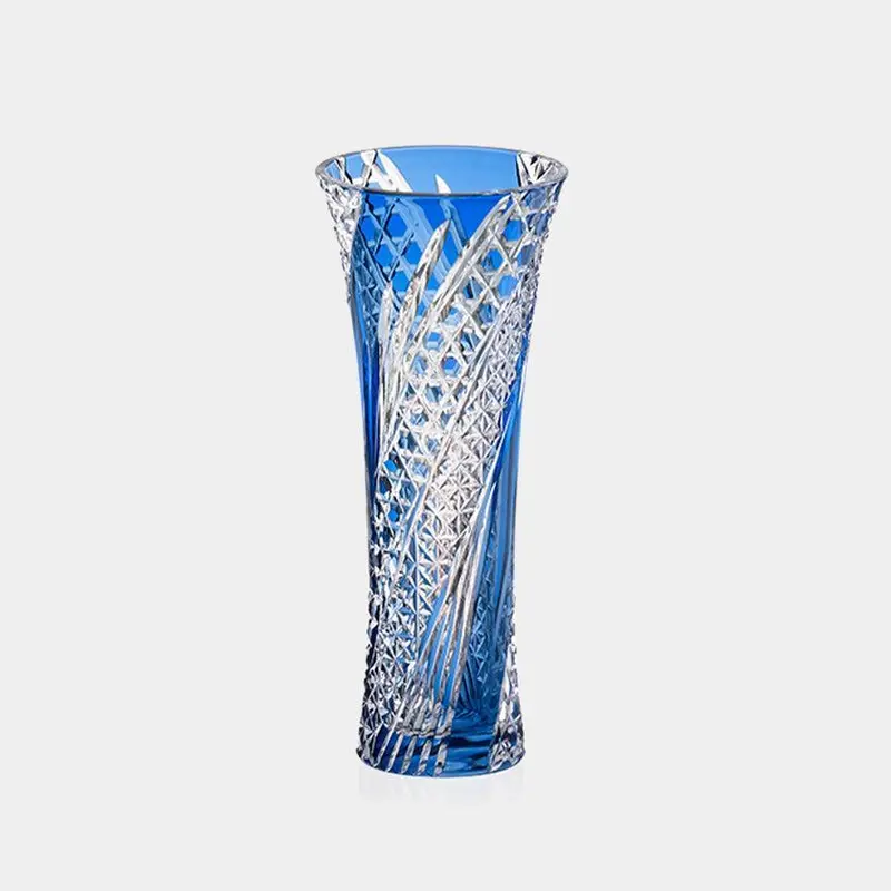 Seiryuu Bud Vase – Edo Kiriko Crystal Inspired By Azure Dragons 1