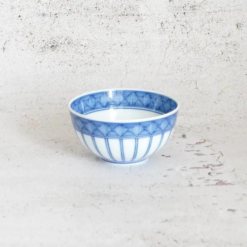 Sencha Tea Cup Featuring Hirado-Jusso Design | Mikawachi Ware | Hiradoshouzan Studio 1
