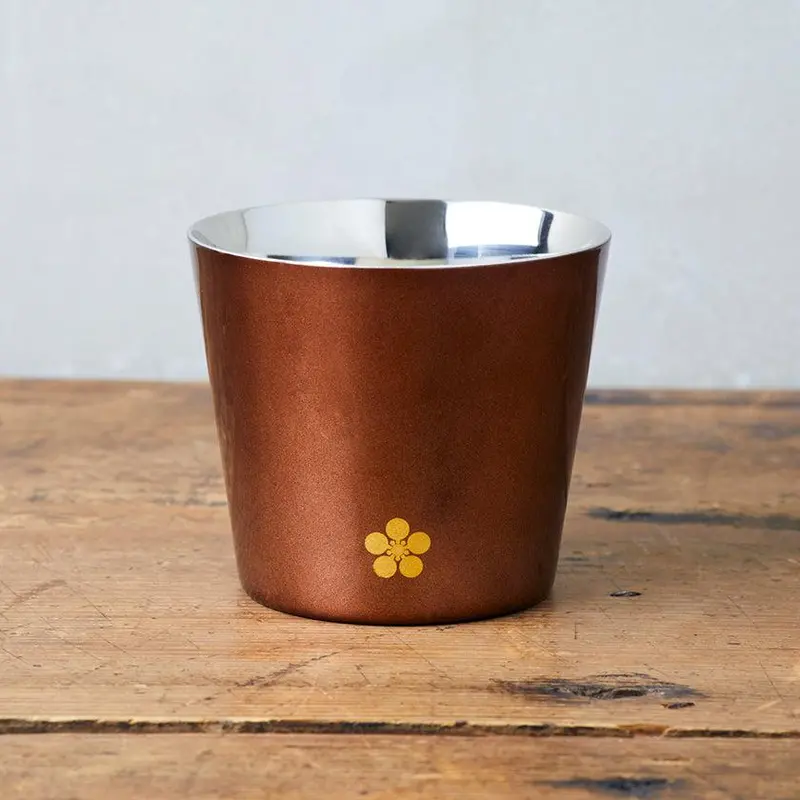 Sepia Finish Ceramic Mug | Kaga Shikisai Collection | Kanazawa Gold Leaf By Hakuichi 1