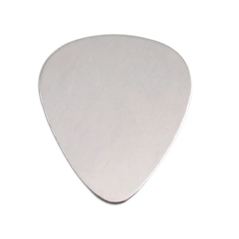Set Of 10 Aluminum Guitar Pick-Shaped Blanks – 30Mm × 25.5Mm, 18-Gauge 1