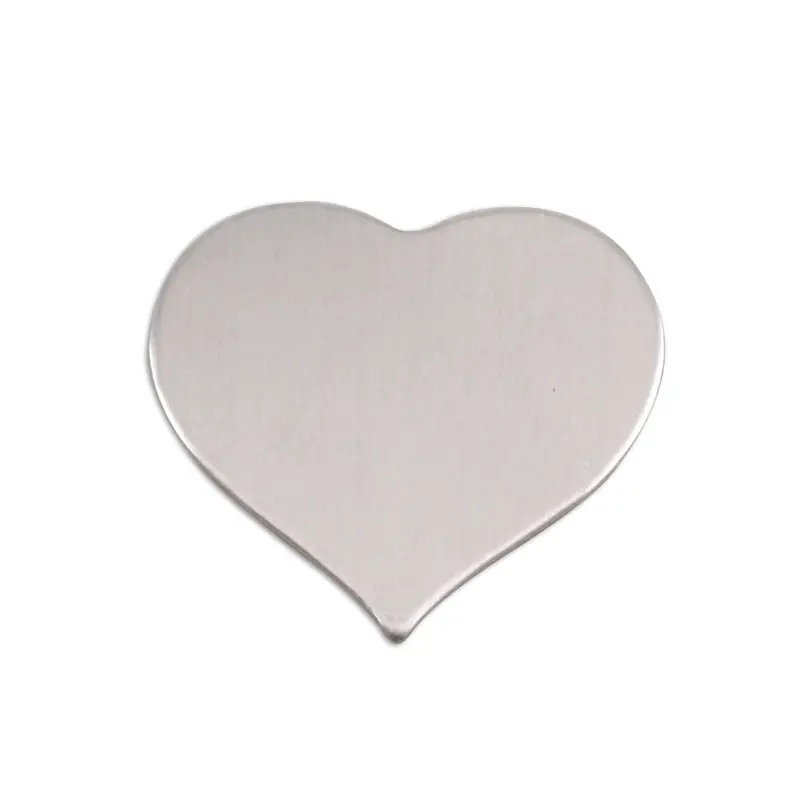 Set Of 10 Puffed Aluminum Heart Charms – 24Mm × 21.5Mm, 18-Gauge 1
