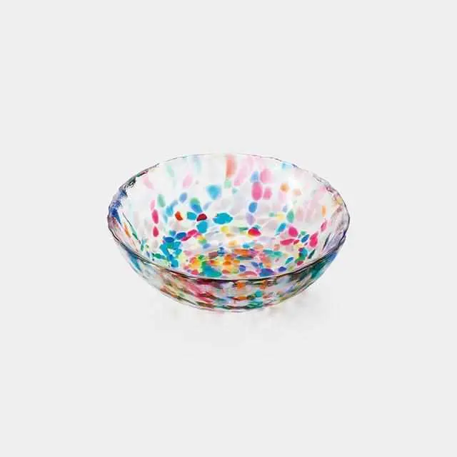 Shallow Nebuta Motif Serving Bowl | Handcrafted Tsugaru Vidro Glassware 1