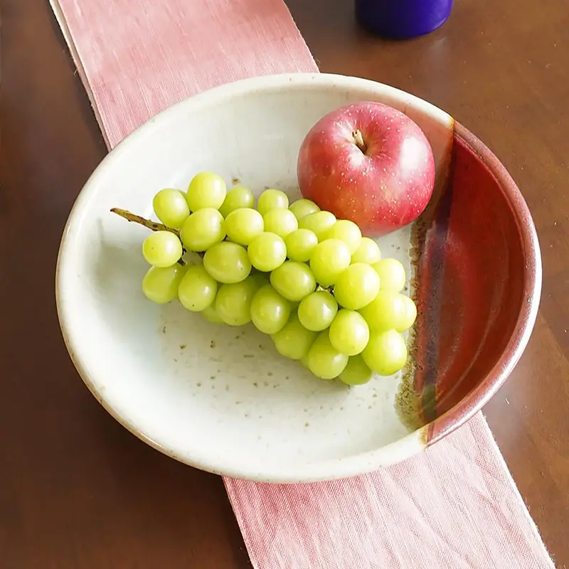 Shallow Two-Tone Colored Bowl | Mori Toki | Otani Ware 1