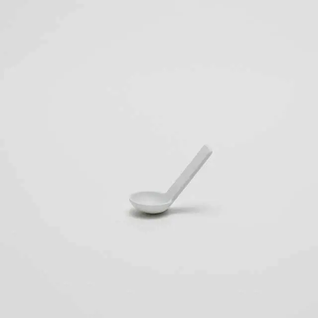 Shigeki Fujishiro White Ceramic Spoon | Arita-Yaki Tableware Utensil | 2016 Collection 1