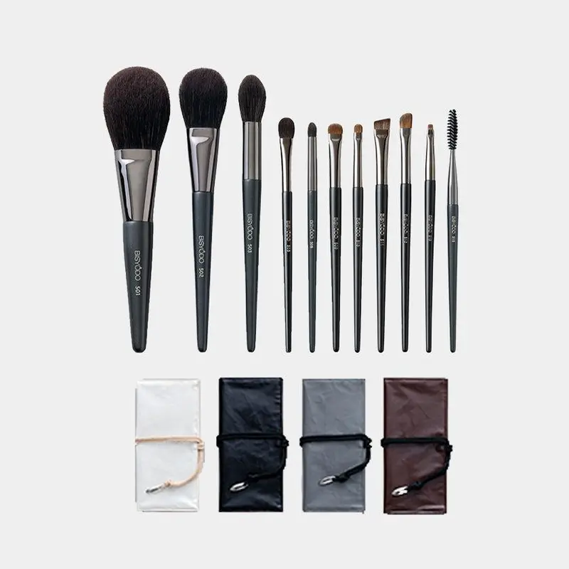 Shiori 11-Piece Premium Makeup Brush Set With Storage Pouch | Craftuyoda Bisyodo 1
