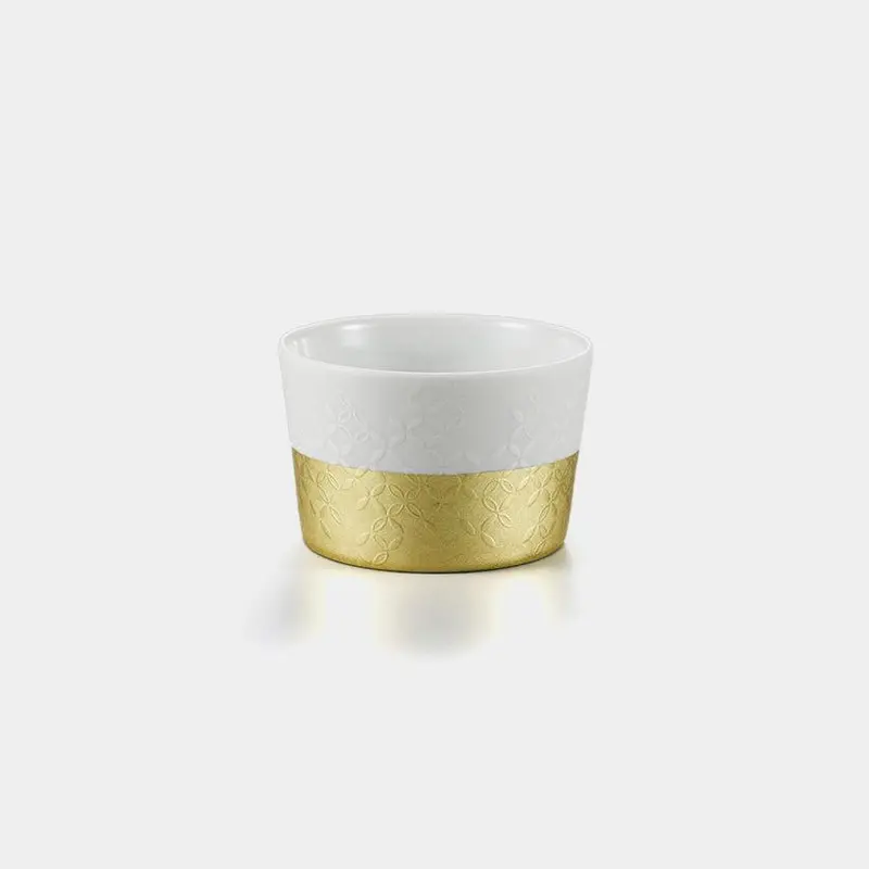 Shippō Komon Foil Bowl – Interlocking Circle Pattern In Gold Leaf Finish 1