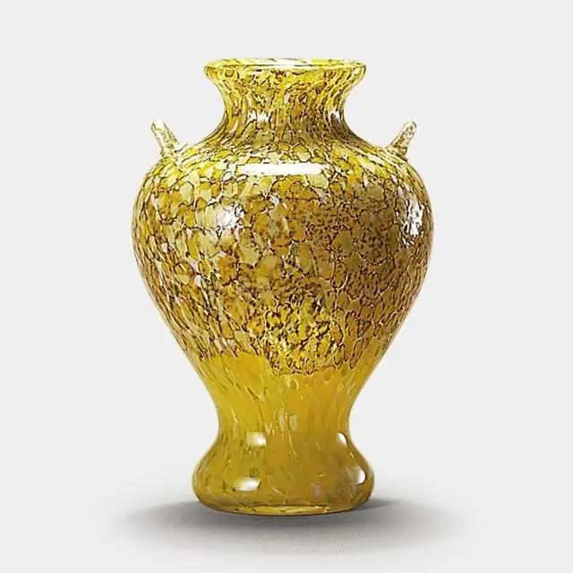 Shirakamiyama Yellow Leaf Vase – Seasonal Tsugaru Vidro Design By Aderia 1