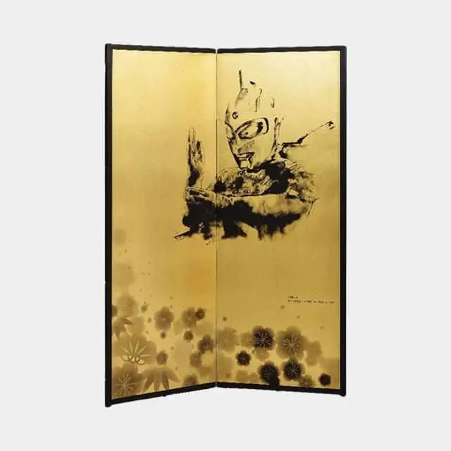 Shochikuume Ultra Seven Folding Screen With Rim | Traditional Room Divider 1