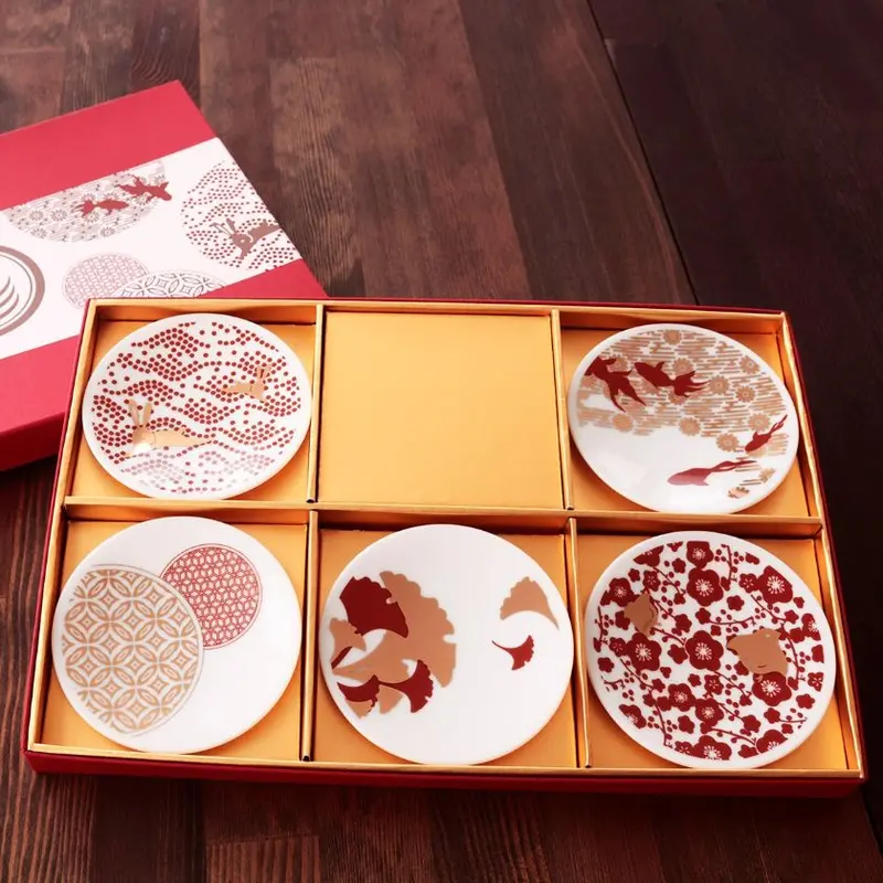 Shun Japan Shukin Mame Small Dish Set (5-Piece) | Mino Ware Ceramic Plate Collection | Marumo Takagi 1