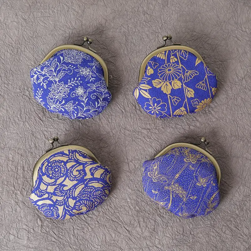 Silk Obi Coin Purse Featuring Kyoto Yuzen Dyeing By Morphosphere 1