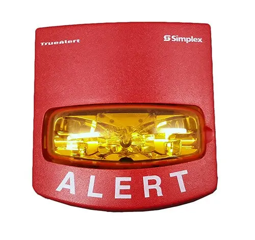 Simplex 4906-9108 Red Wall-Mount Multi-Candela Strobe (Visible-Only) 1