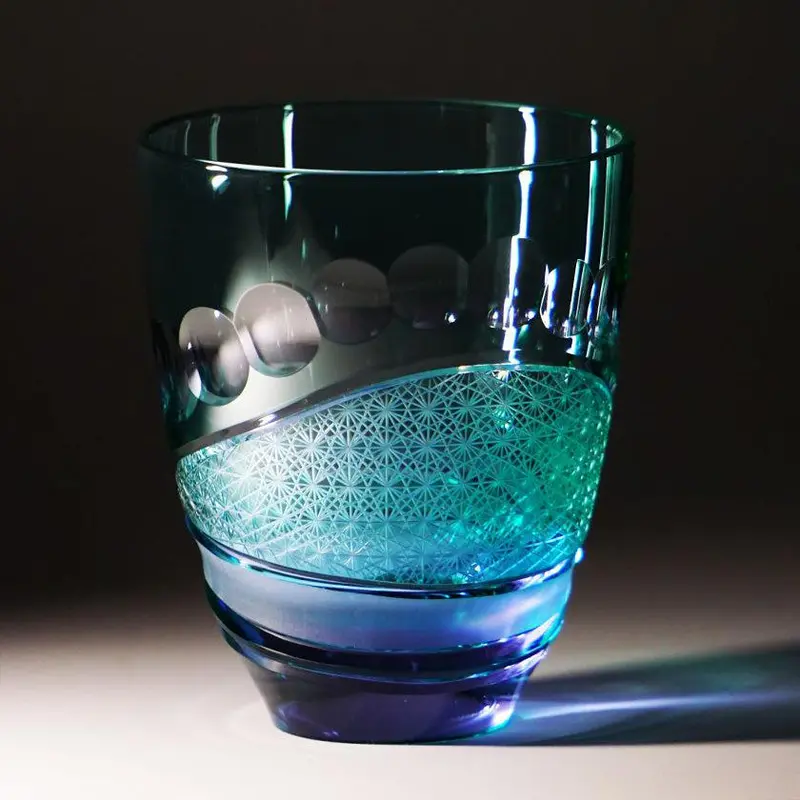 Small Glass En Sa — Delicate Kiriko Cut Glass Tumbler For Everyday Elegance 1