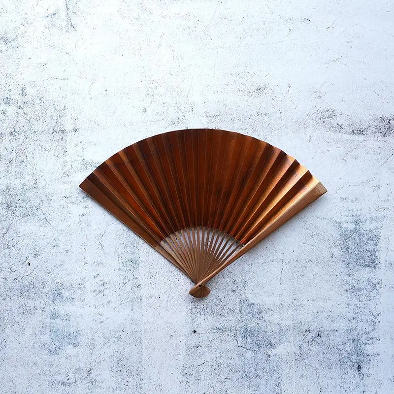 Smoked Silver Kyoto Hand Fan – #3 Design, 7.5 Sun, Yasuto Yonehara Craft 1