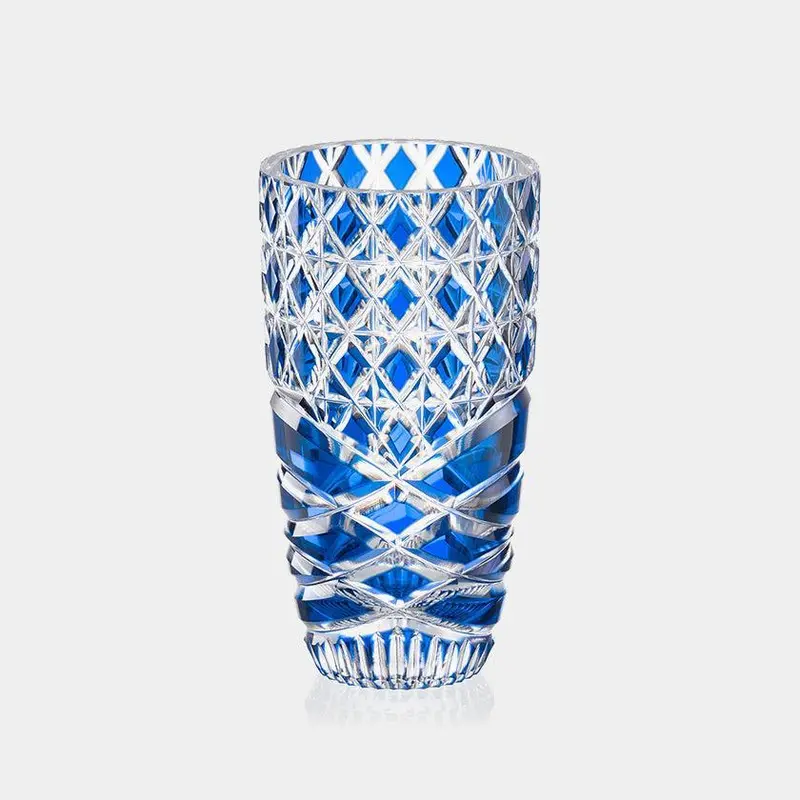 Sound Of The Sea Vase | Ocean-Inspired Edo Kiriko Crystal Art 1