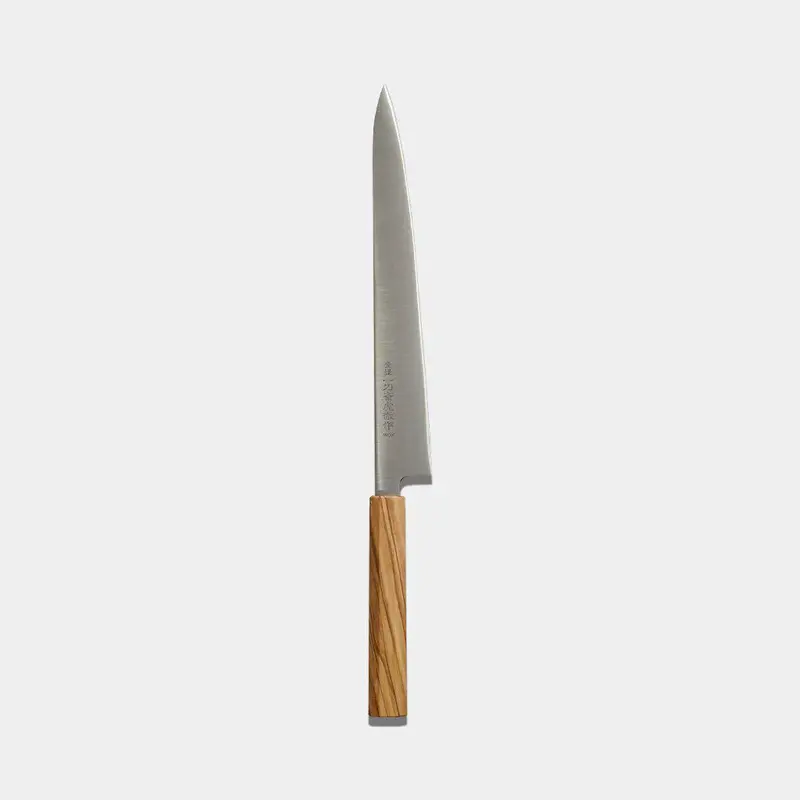 Sujibiki Knife: 270Mm Swedish Inox Steel Blade, Olive Wood Handle – Sakai Forged By Sakai Blades 1