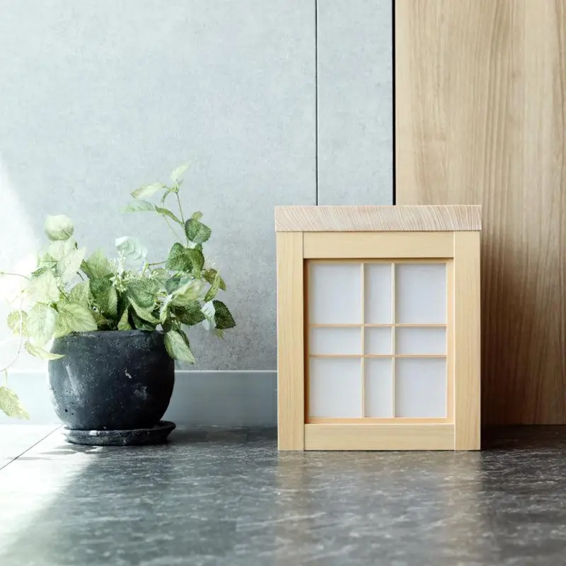 Symmetrical Kumiko Shelf (S Size) – Dual-Side Traditional Lattice Pattern | Kino-Sachi 1