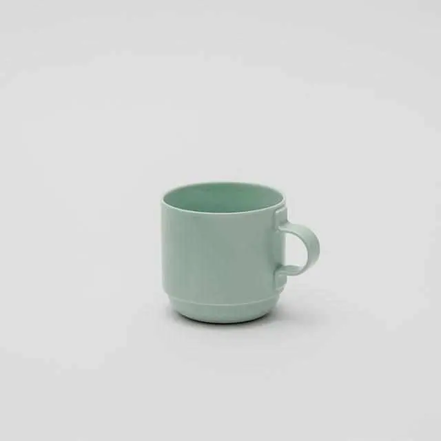 Taf Minimalist Ceramic Mug In Pistachio Green – Arita-Yaki Porcelain Drinkware 1