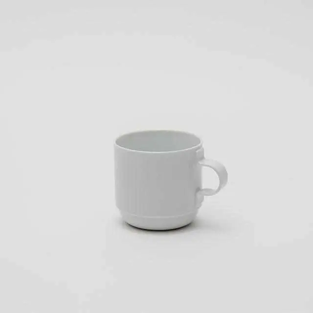 Taf Minimalist Ceramic Mug In White – Arita-Yaki Porcelain Drinkware 1
