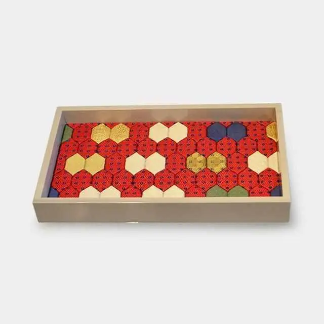 Tea-Stained Lacquer Wood Jewelry Tray – Warm-Toned Organizer, Medium Size By Edō Art Dolls 1