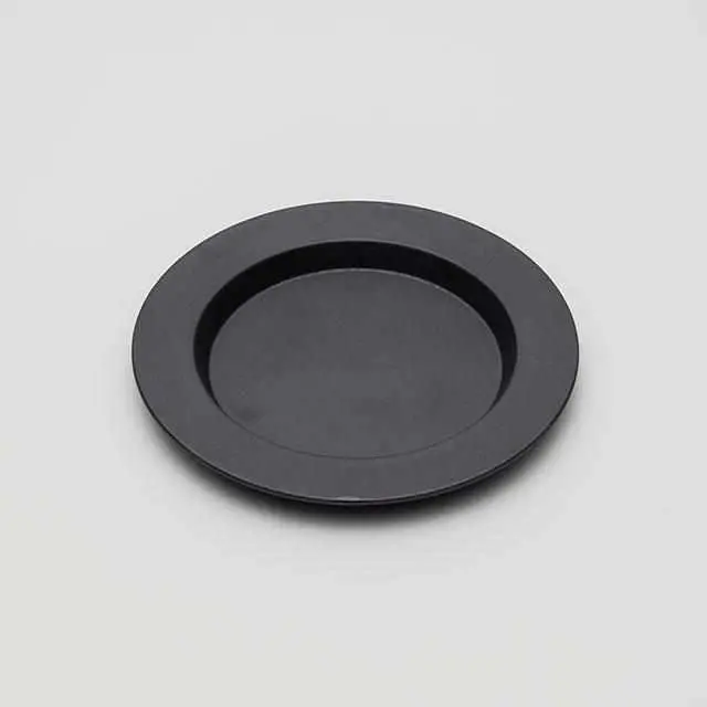 Teruhiko Yanagihara Rimmed Black Plate – 180Mm Imari-Arita Ceramic 1