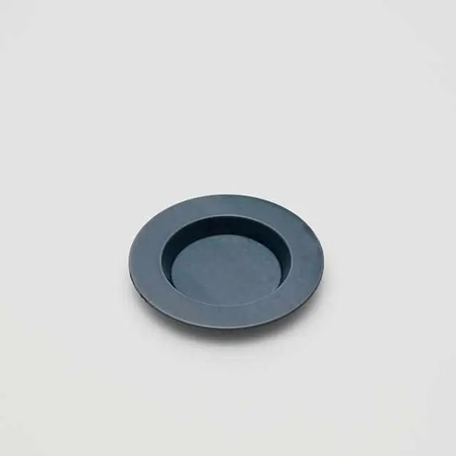 Teruhiko Yanagihara Rimmed Gray Plate – 120Mm Imari-Arita Ceramic 1