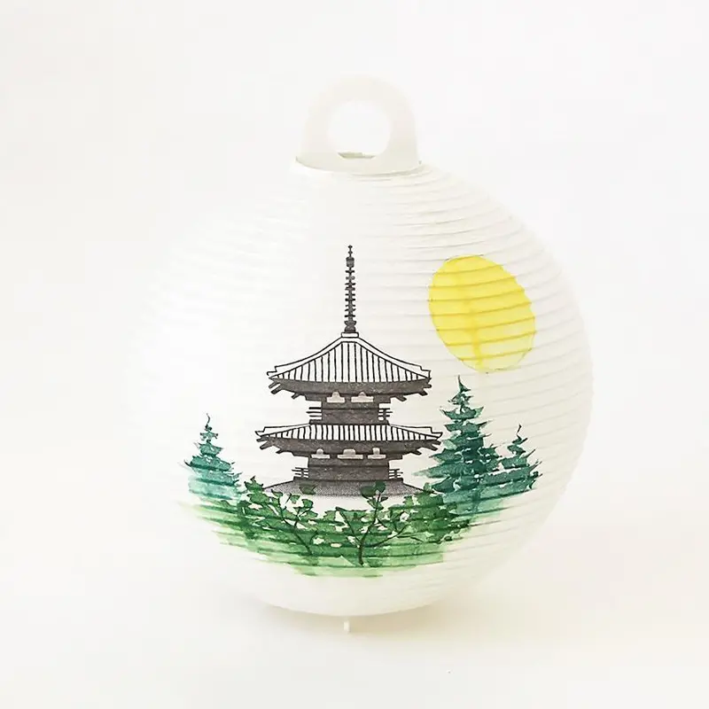 Three-Tiered Pagoda Design Letter Lantern | Gifu Chochin Craftsmanship 1