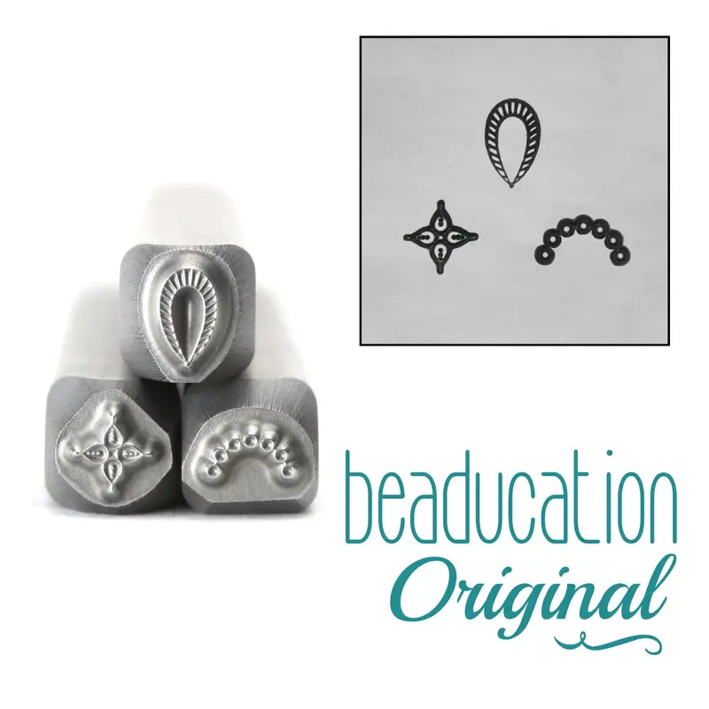 Tiny Mandala Component Set Metal Stamps (3 Sizes) – Beaducation Original 1