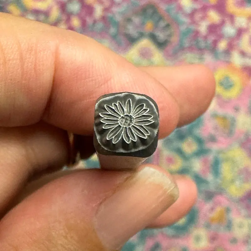 Tiny Wild Daisy Metal Stamp – 5Mm Botanical Jewelry Design By Beaducation 1