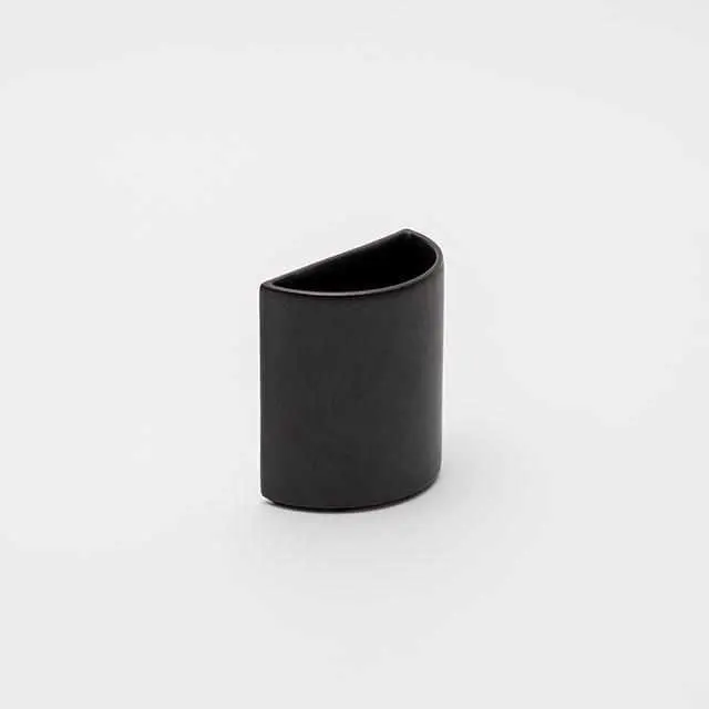 Tomás Alonso Small Black Ceramic Base – Sleek Desk Companion, Imari-Arita Collection (2016) 1