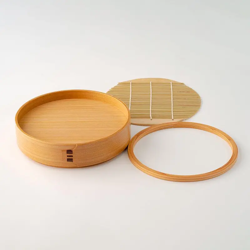 Traditional Soba Noodle Serving Plate | Hand-Bent Odate Magewappa | Kurikyu 1