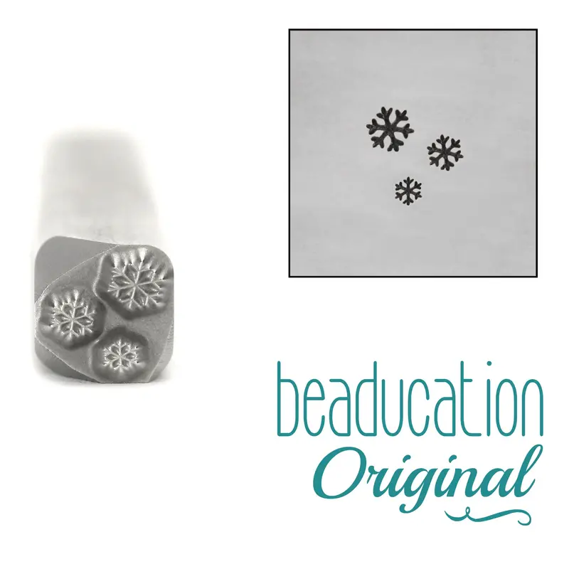 Triplet Snowflakes Metal Stamp, 5Mm – Beaducation Original 1
