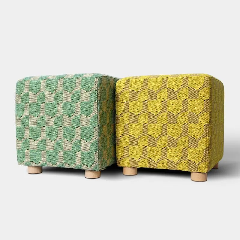 Trunk-Style Stool Featuring Banjū-Orī Weave Craftsmanship By Pols 1