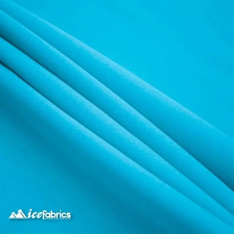 Turquoise Polyester Poplin Upholstery Fabric – Refreshing Color, Tight Plain Weave 1