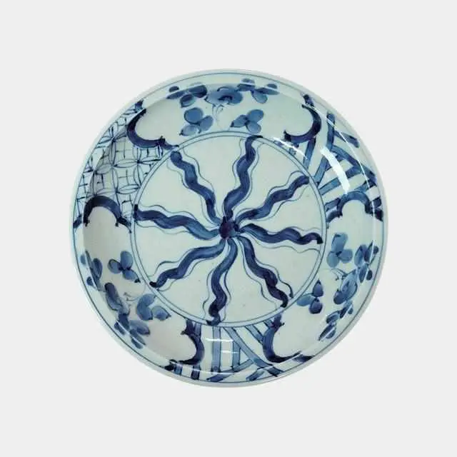 Twisted Flower Design Platter – Artisan Imari-Arita Porcelain By Zoa 1