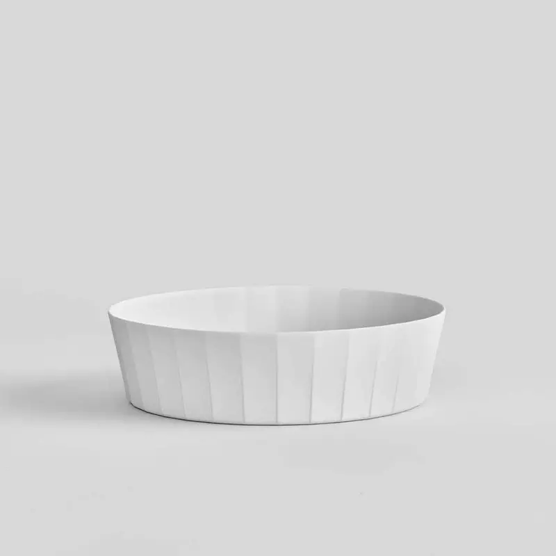 Utsuā Imari-Arita Medium Matte White Bowl – Subtle Ceramic Serving Dish 1