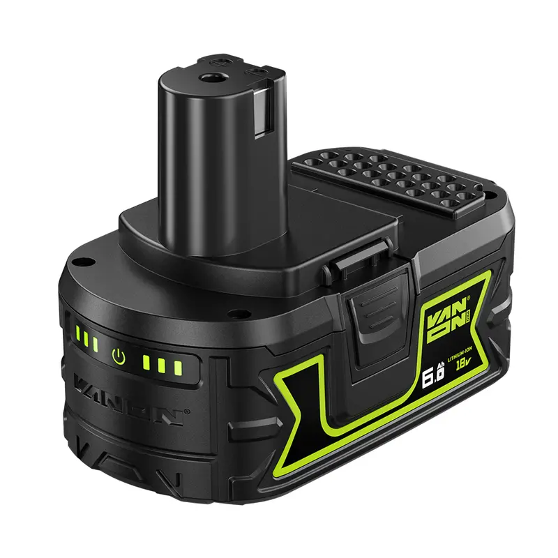 Vanon Pro Ryobi P108 18V 6.0Ah Li-Ion Replacement Battery — One+ Compatible 1