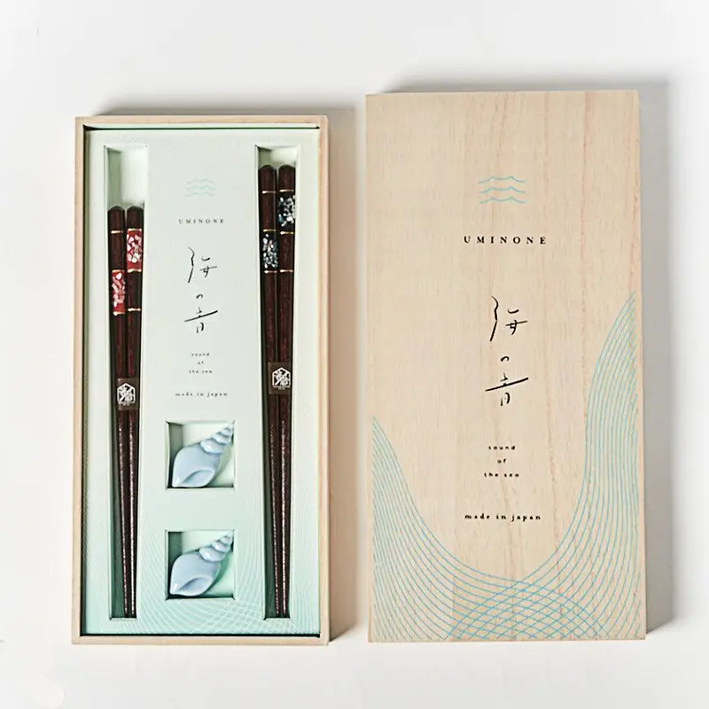Wakasa Lacquered Chopsticks – Raden Checkered Design With Rests | Matsukan 1