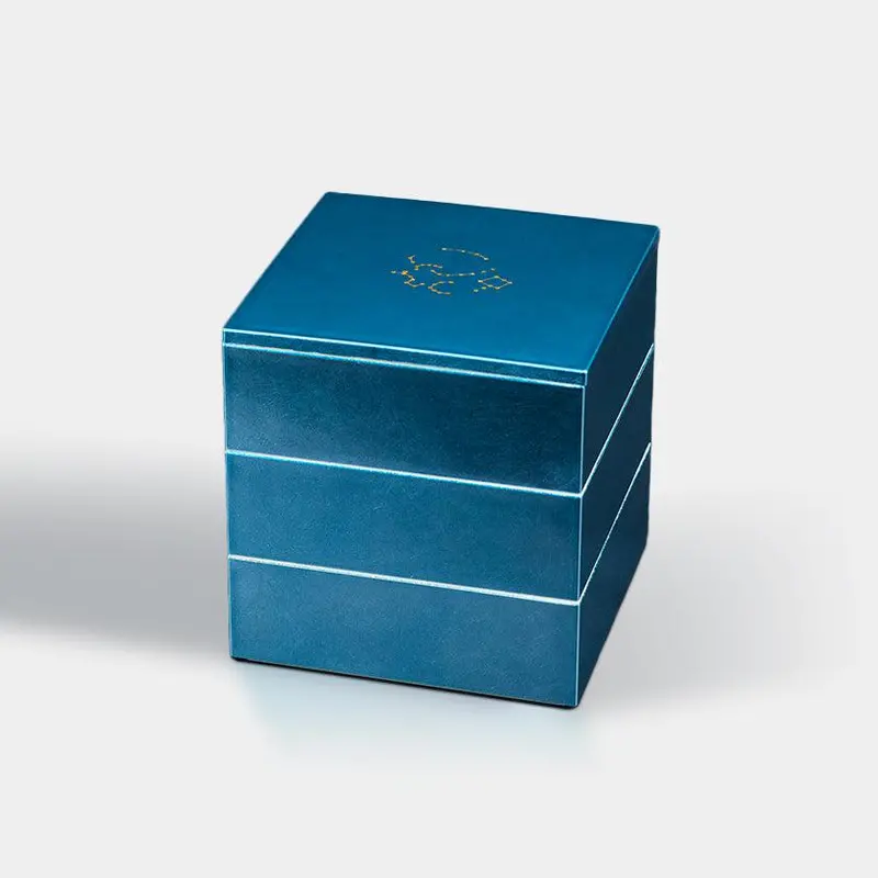 Water Blue Bento Box | Kaga Shikisai Series | Kanazawa Gold Leaf By Hakuichi 1