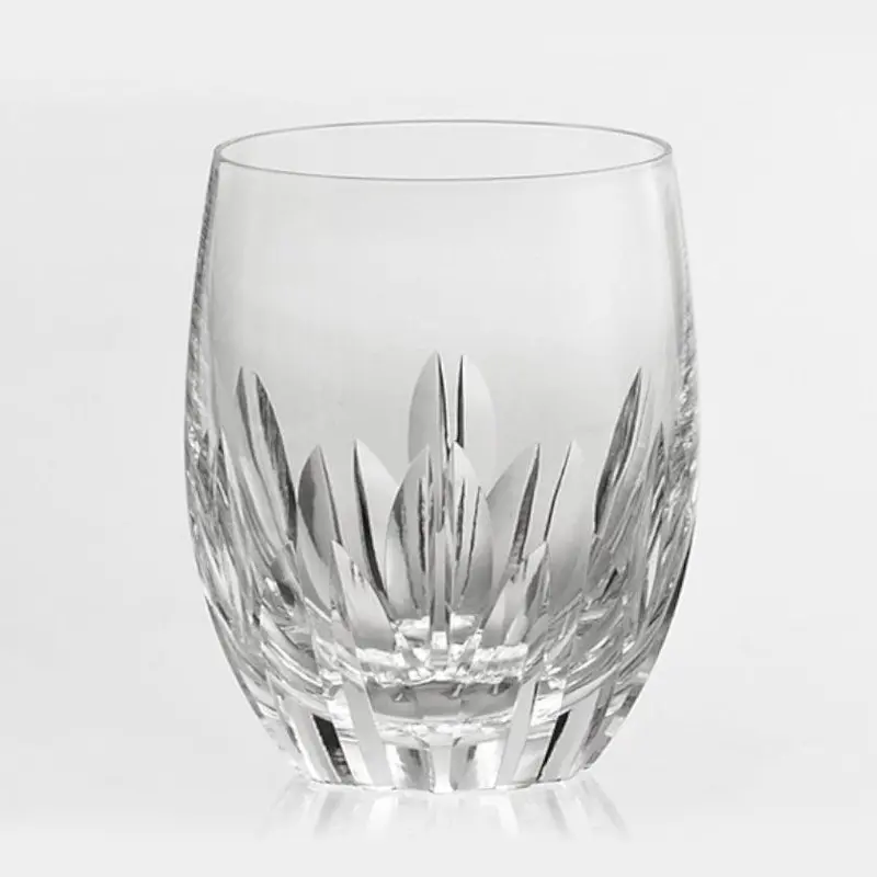 Whiskey Rocks Glass – 'D' Engraved Design, Kagami Crystal Glass 1