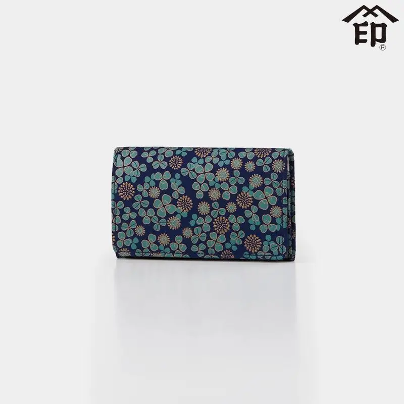 White Clover Business Card Holder – Elegant Lacquered Deerskin Card Case By Inden-Ya 1