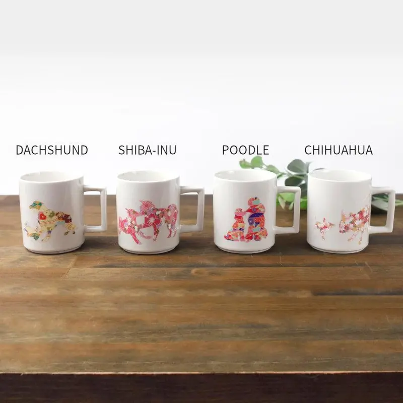 White Dog Parent-And-Child Mug – Exclusive Colorway & Artistic Update | Mino Ware Ceramic | Marumo Takagi 1