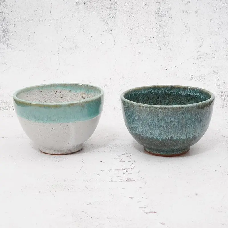 White & Hekiryoku Karatsu Ceramic Bowl Duo | Otani Ware Tableware 1