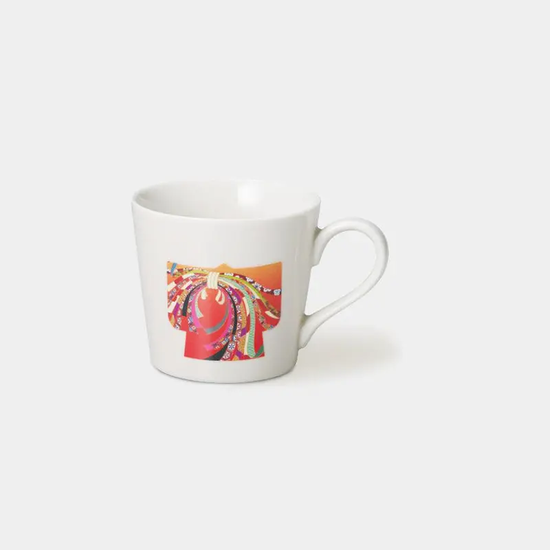 White Kimono Ceramic Mug – Traditional Mino Ware Crafted By Marumo Takagi 1