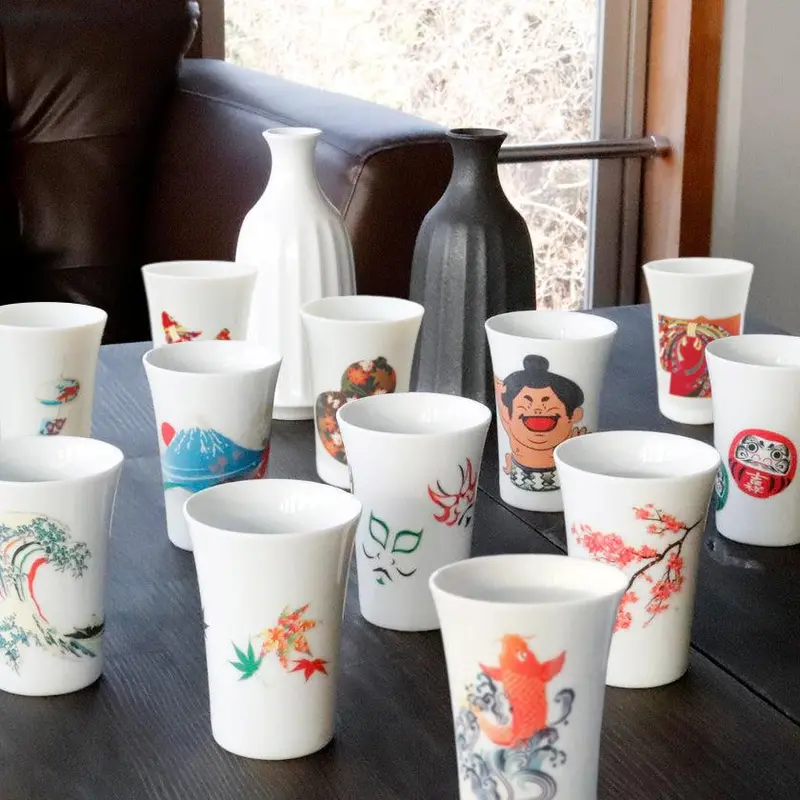 White Medium-Sized Mino Ware Cup – Japanese Ceramic By Marumo Takagi 1