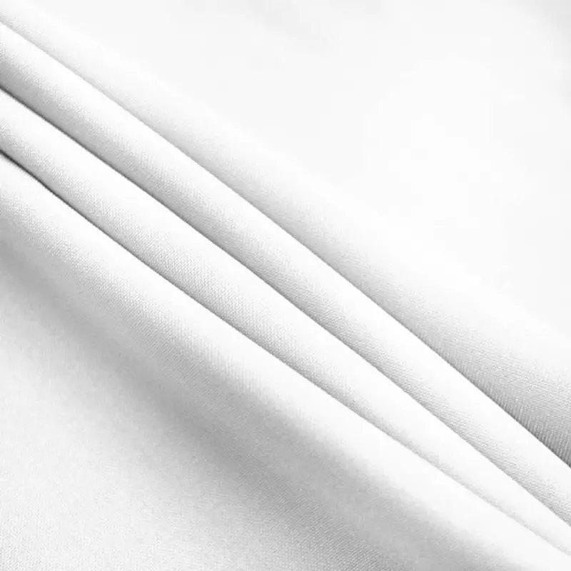 White Solid Polyester Poplin Fabric – 60" Width 1