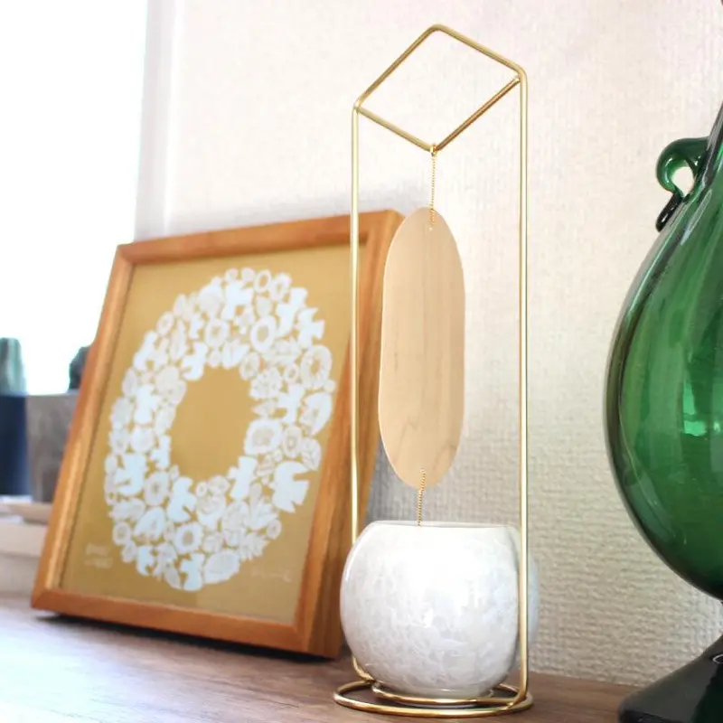 White Stationary Wind Chime – Kyoto Kiyomizu Ware Ceramic Chime 1