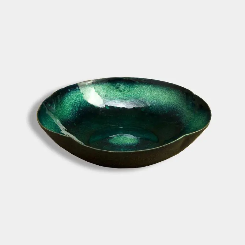 Wireless Green Water Confectionery Dish | Owari Cloisonné 1